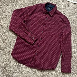 Red button down dress shirt